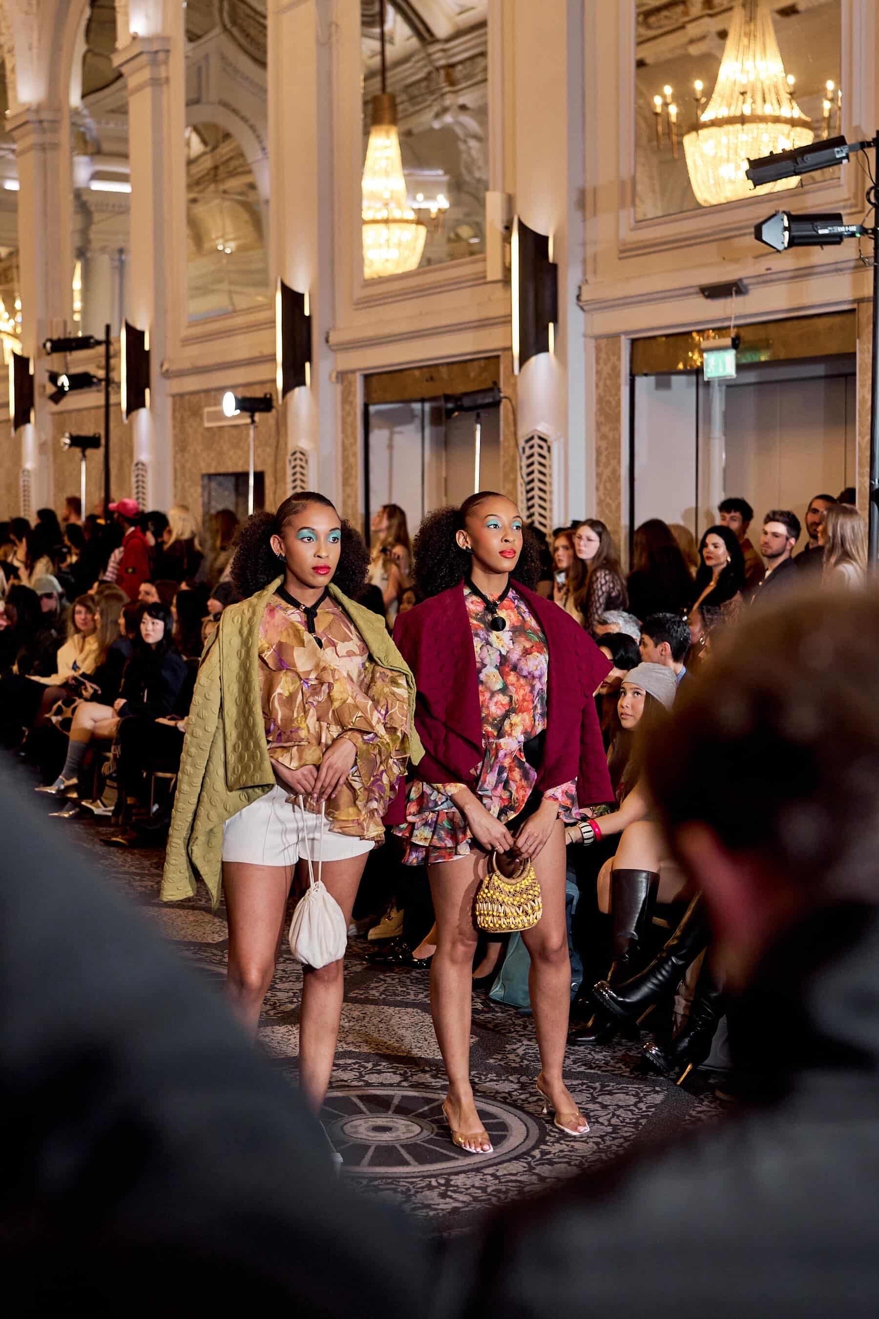 Adwo Makeup Products worn by Models on runway at London Fashion Week